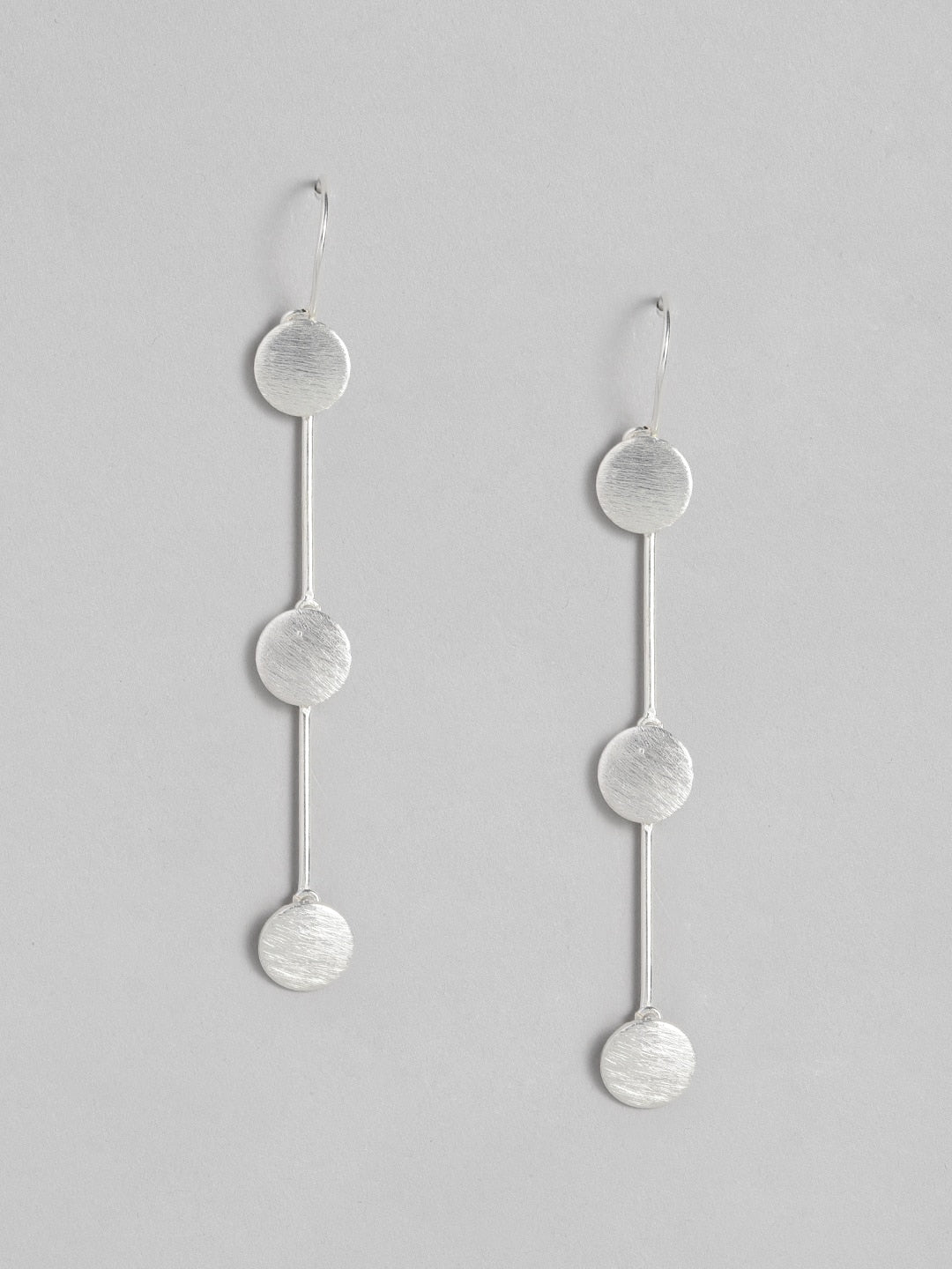 EL REGALO Silver-Toned Three-Circle-Long Drop Earrings - for Women and Girls
Style ID: 16287444
