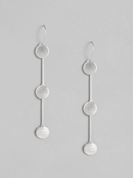 EL REGALO Silver-Toned Three-Circle-Long Drop Earrings - for Women and Girls
Style ID: 16287444