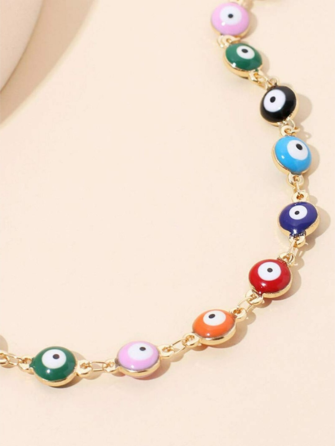 EL REGALO Women Red & Blue Gold-Plated Evileye Necklace - for Women and Girls
Style ID: 17035924