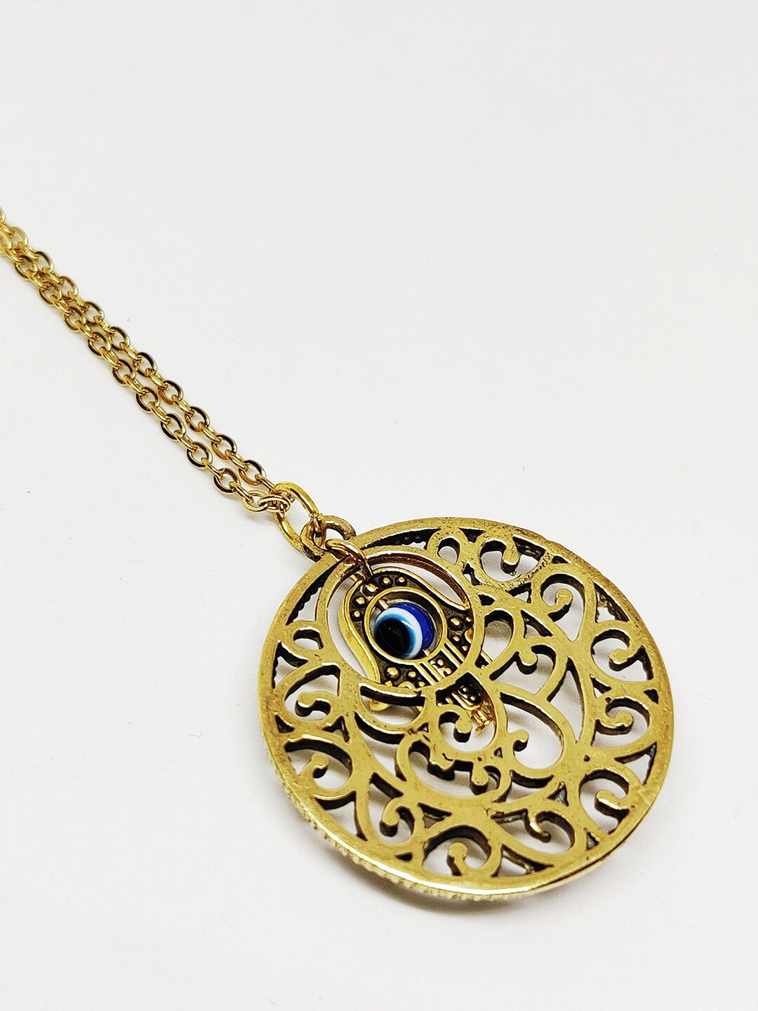 EL REGALO Women Gold Toned & Blue Bohemian Necklace - for Women and Girls
Style ID: 16926706