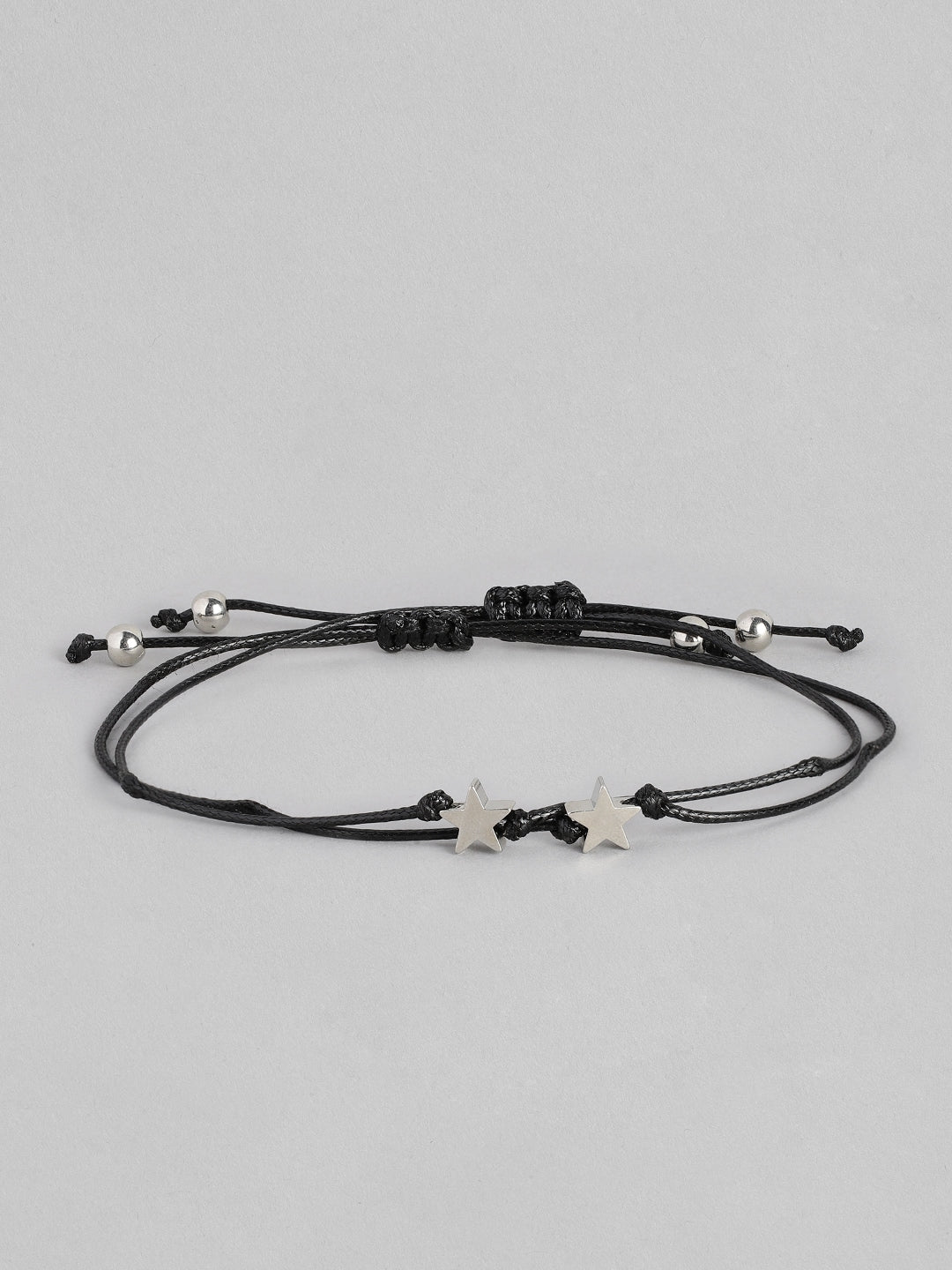 EL REGALO Unisex Pack of 2 Black & Silver-Toned Charm Bracelet - for Adults-Unisex
Style ID: 16310046