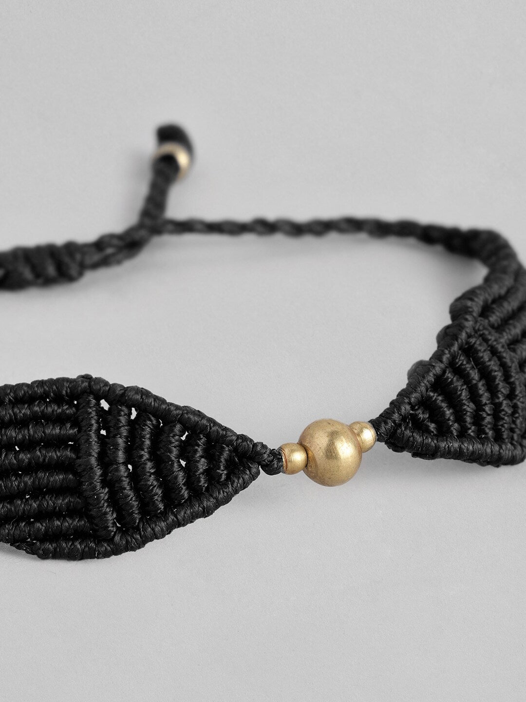 EL REGALO Unisex Black & Gold-Toned Macrame Snitch Handcrafted Wraparound Bracelet - for Adults-Unisex
Style ID: 16186552