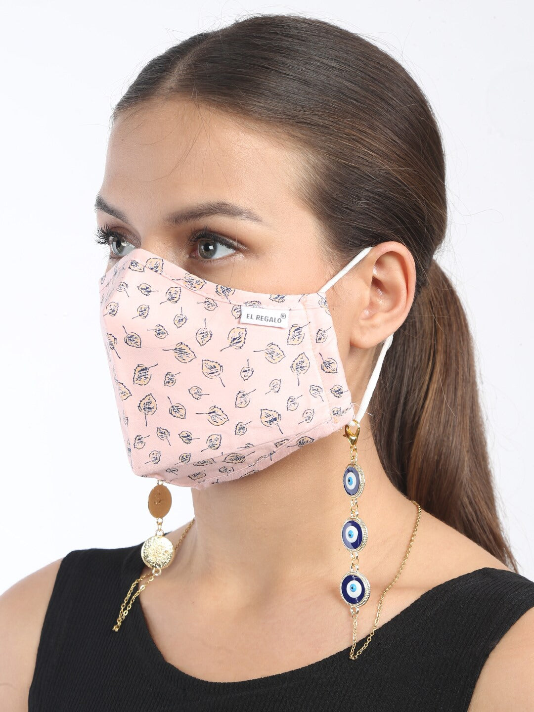 EL REGALO Women Blue & Yellow Beaded Mask Chain - for Women and Girls
Style ID: 17223074