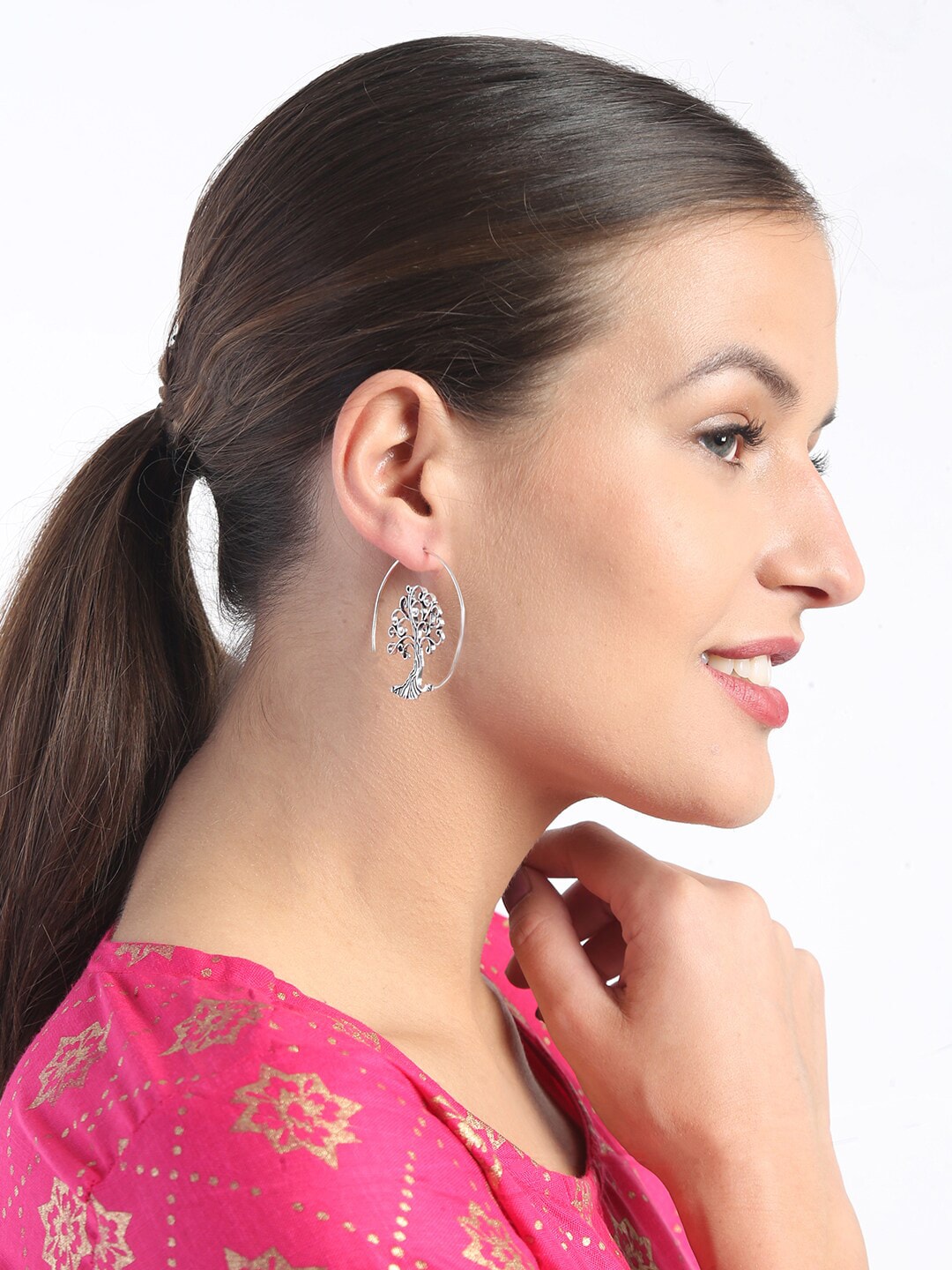 EL REGALO Silver-Toned Contemporary Drop Earrings - for Women and Girls
Style ID: 17227274