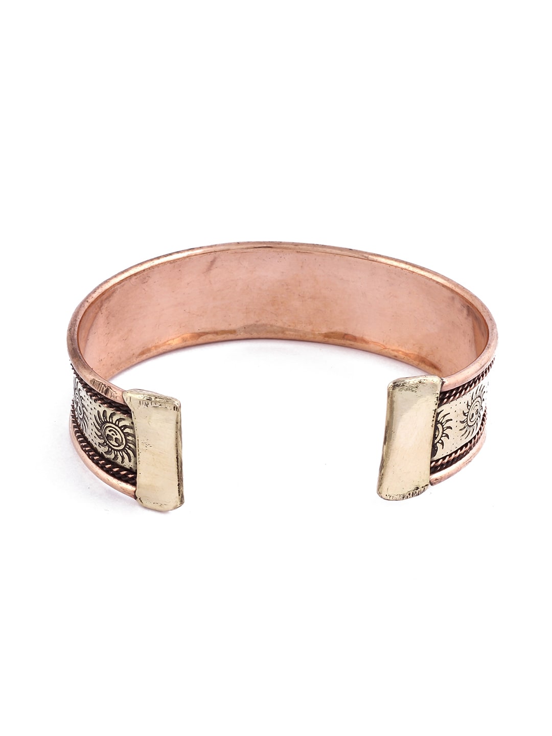 EL REGALO Men Brown Brass Antique Copper-Plated Cuff Bracelet - for Men
Style ID: 17157484