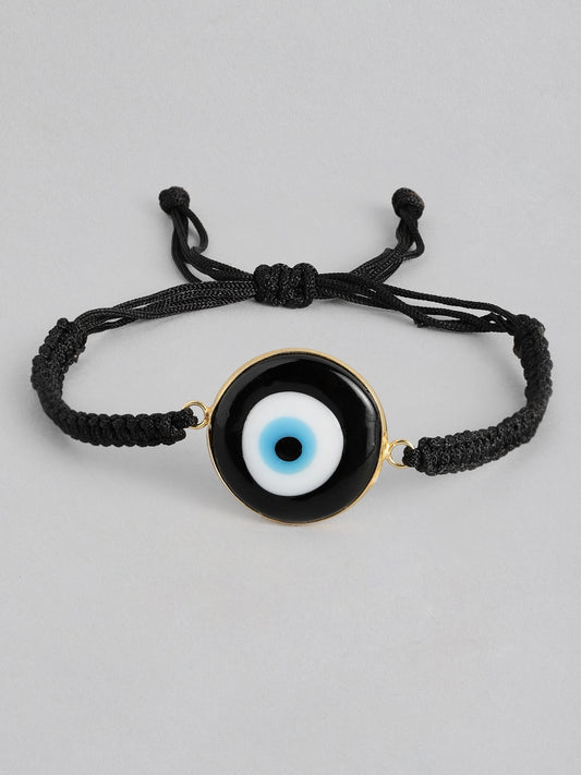 EL REGALO Unisex Black Handcrafted Evil Eye Big Charm Bracelet - for Adults-Unisex
Style ID: 16186538