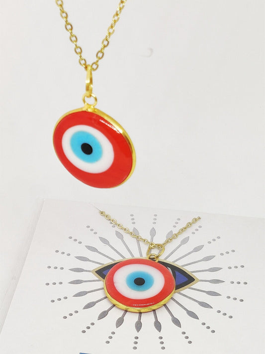 EL REGALO Women Red & Gold-Plated Evil Eye Bohemian Necklace - for Women and Girls
Style ID: 16926698