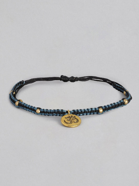 EL REGALO Men Blue & Gold-Toned Charm Bracelet - for Men
Style ID: 16310044