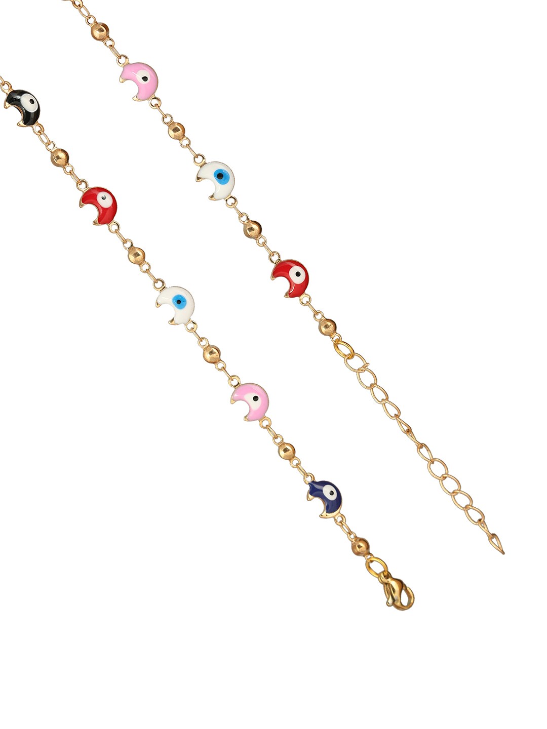 EL REGALO Women Gold-Toned & Pink Hand Painted Chain Necklace - for Women and Girls
Style ID: 17206354