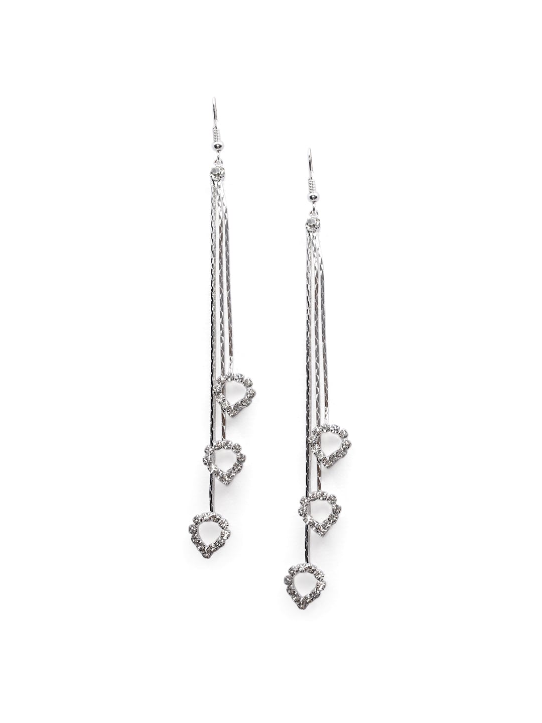 EL REGALO Silver-Toned Contemporary Drop Earrings - for Women and Girls
Style ID: 17227298