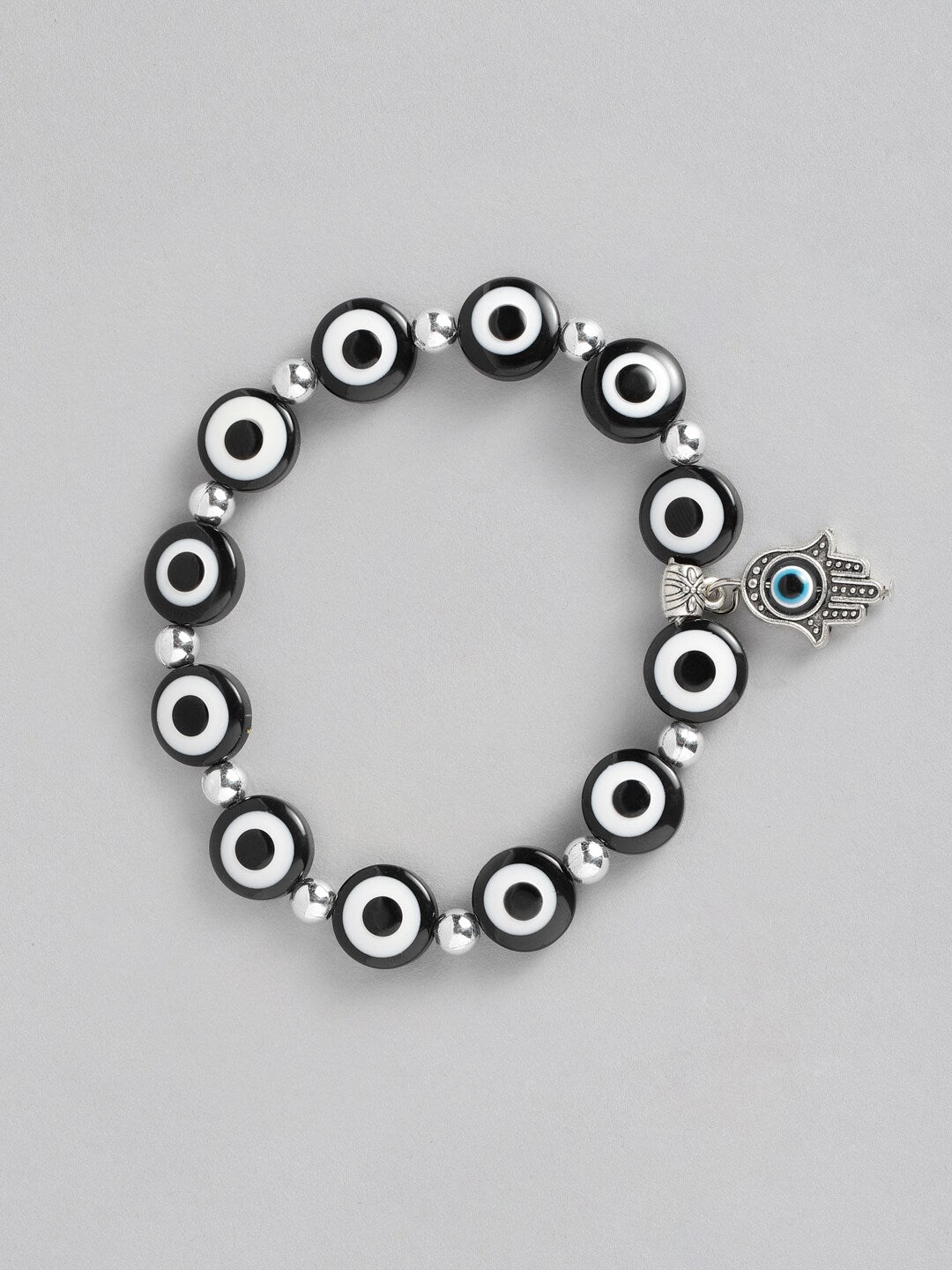 EL REGALO Unisex Black & Silver-Toned Charm Bracelet - for Adults-Unisex
Style ID: 16310056