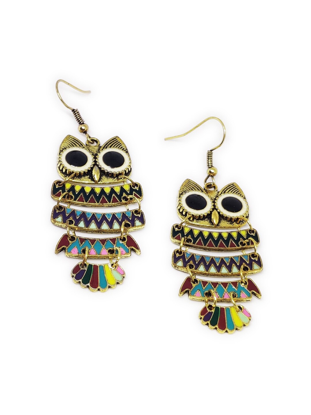 EL REGALO Gold-Toned & Black Quirky Drop Earrings - for Women and Girls
Style ID: 16770282