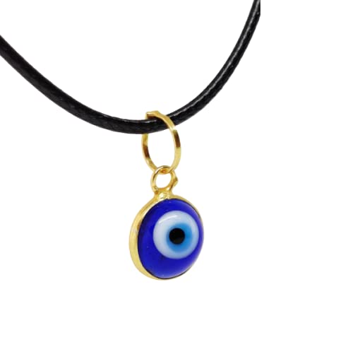 El Regalo 1 PC Elegant Evil Eye Necklace - Evil Eye Handmade Glass Lamp work Unisex Pendant Necklace for Men, Women, Girls & Boys | Evil Eye Pendant Necklace