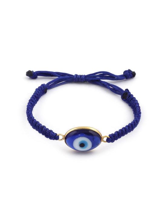 EL REGALO Men Blue & White Antique Evil Eye Charm Bracelet - for Men
Style ID: 17157506