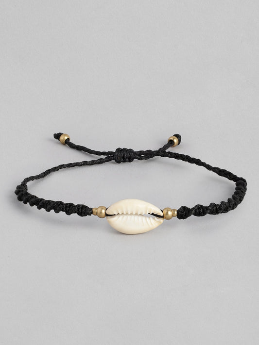 EL REGALO Women Black & Gold-Toned Cawrie Macrame Handcrafted Wraparound Bracelet - for Women and Girls
Style ID: 16186556