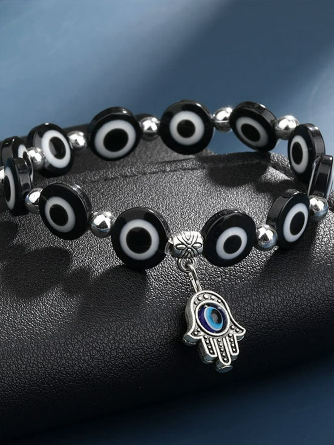 EL REGALO Unisex 2 Blue & White Charm Evil Eyed Bracelet - for Adults-Unisex
Style ID: 17024944