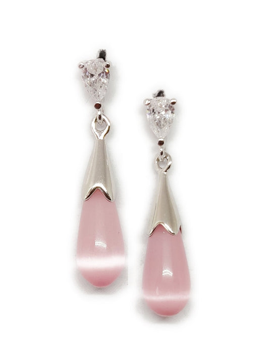 EL REGALO Pink Teardrop Shaped Drop Earrings - for Women and Girls
Style ID: 16770260