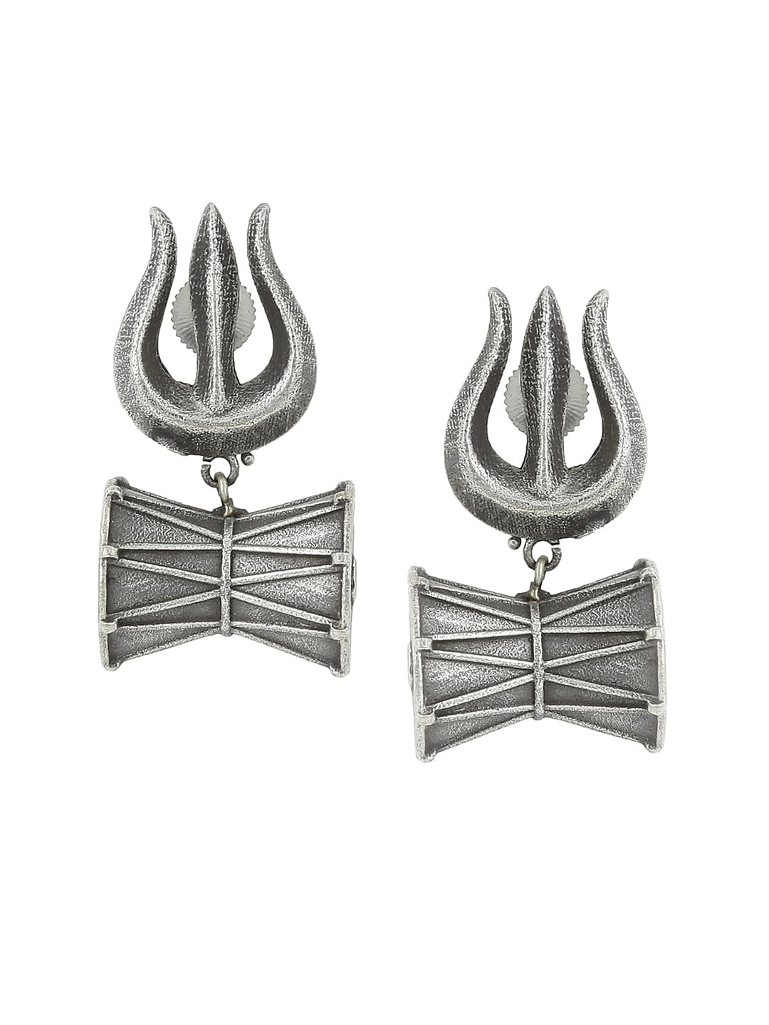 EL REGALO Silver-Toned Classic Trishool Studs Earrings - for Women and Girls
Style ID: 16991456