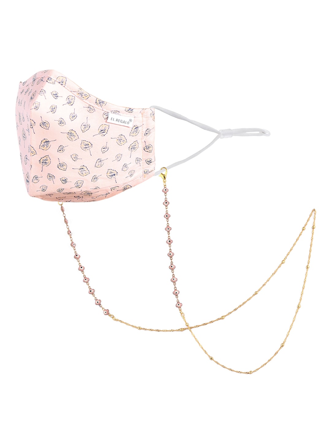 EL REGALO Pink & Gold Lightweight Outdoor Mask Chain - for Women and Girls
Style ID: 17223062