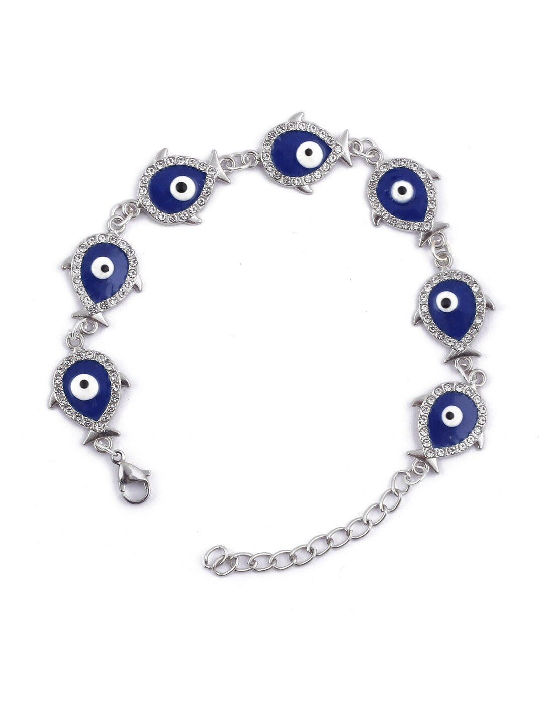 EL REGALO Women Blue & White Handcrafted Evil Eye Charm Bracelet - for Women and Girls
Style ID: 17147898