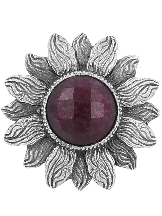 EL REGALO Women Grey & Red Antique Sunflower Ring - for Women and Girls
Style ID: 17040712