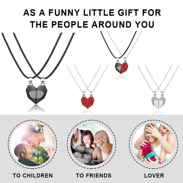Syfer Valentine day 2Pcs Heart Couples Magnetic Necklace for Couples Silver  Stainless Steel Pendant Price in India - Buy Syfer Valentine day 2Pcs Heart Couples  Magnetic Necklace for Couples Silver Stainless Steel