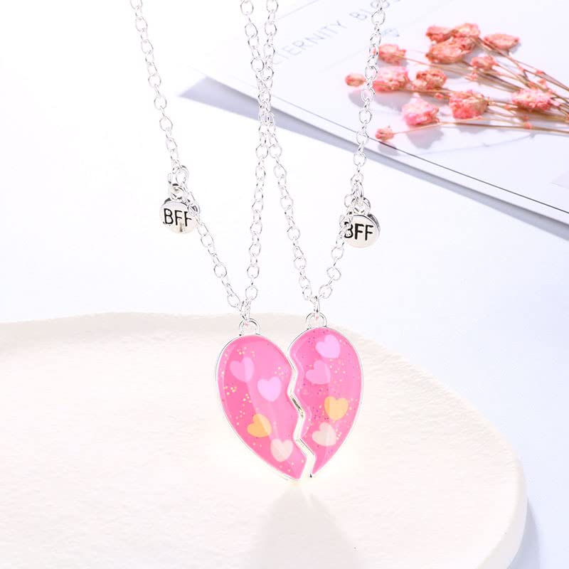 Magnetic Hearts Bff Friendship Necklaces Set for 3 – Gullei