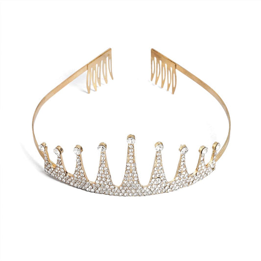 El Regalo Rhinestone Crown Hairband/ Tiara for Kids/ Girls & Women - Bridal Wedding Fashion Hair Accessories