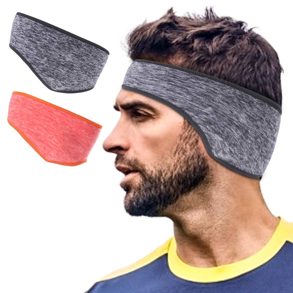 EL REGALO Ear Warmer Headbands- Winter Sport Ear Muffs for Men & Women- Warm & Stretch Fleece Earmuffs for Running,Skiing,Cycling,Sports & Daily Wear-Full Ear Cover