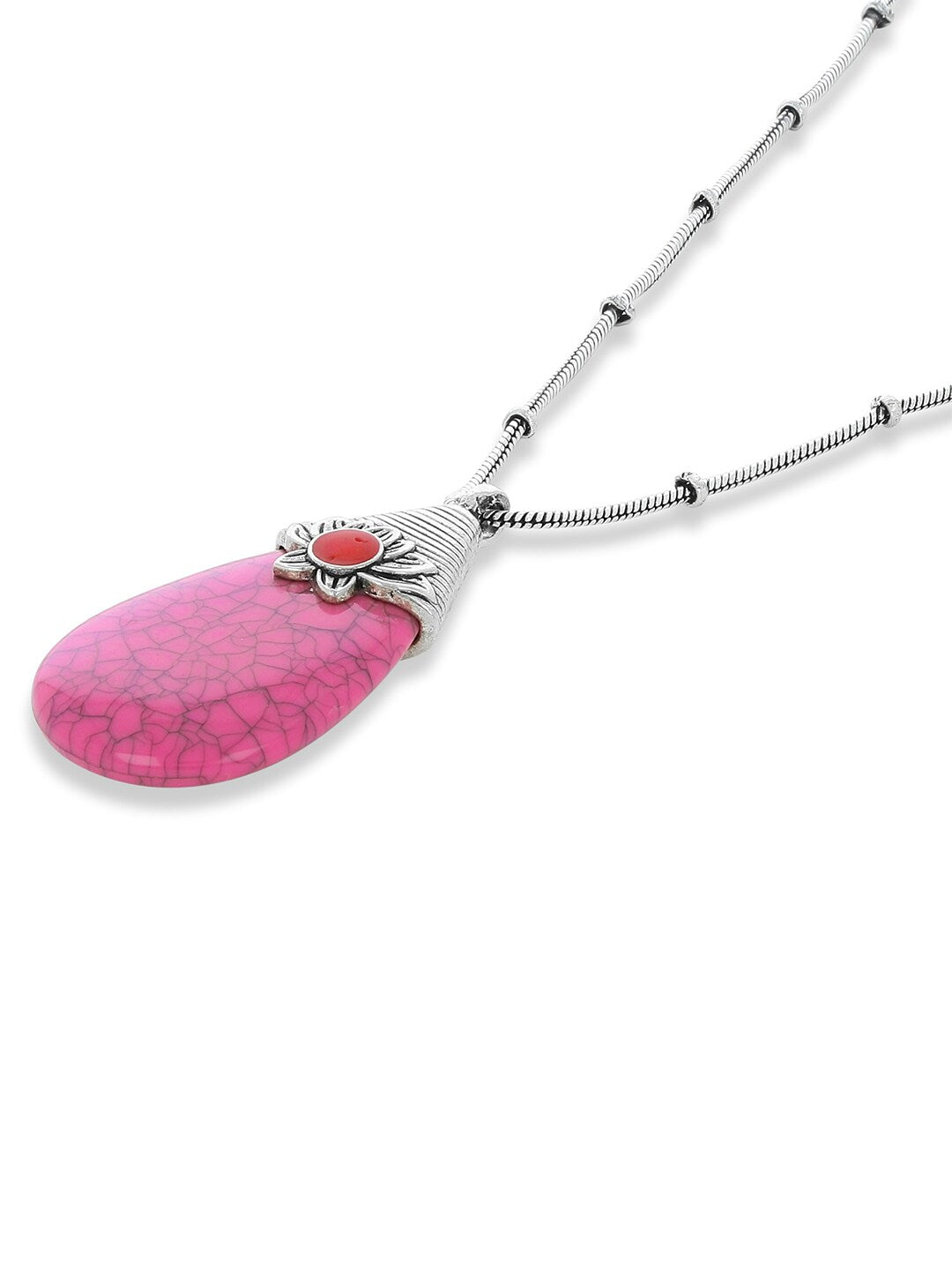 EL REGALO Pink & Silver-Toned Necklace - for Women and Girls
Style ID: 17119282