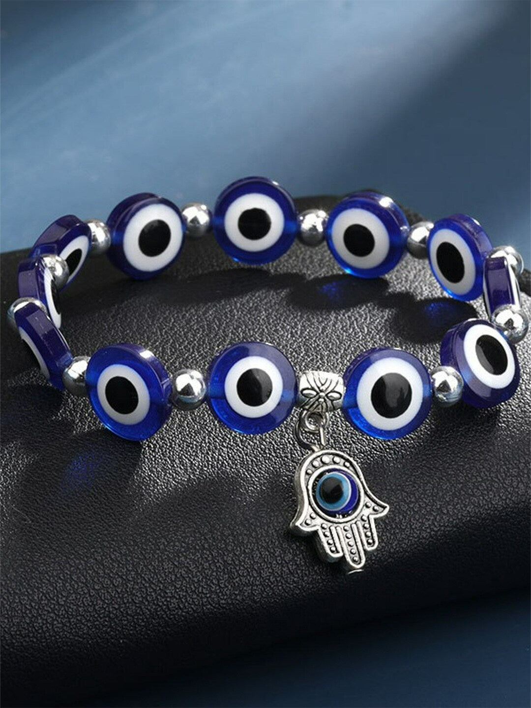 EL REGALO Unisex 2 Blue & White Charm Evil Eyed Bracelet - for Adults-Unisex
Style ID: 17024944