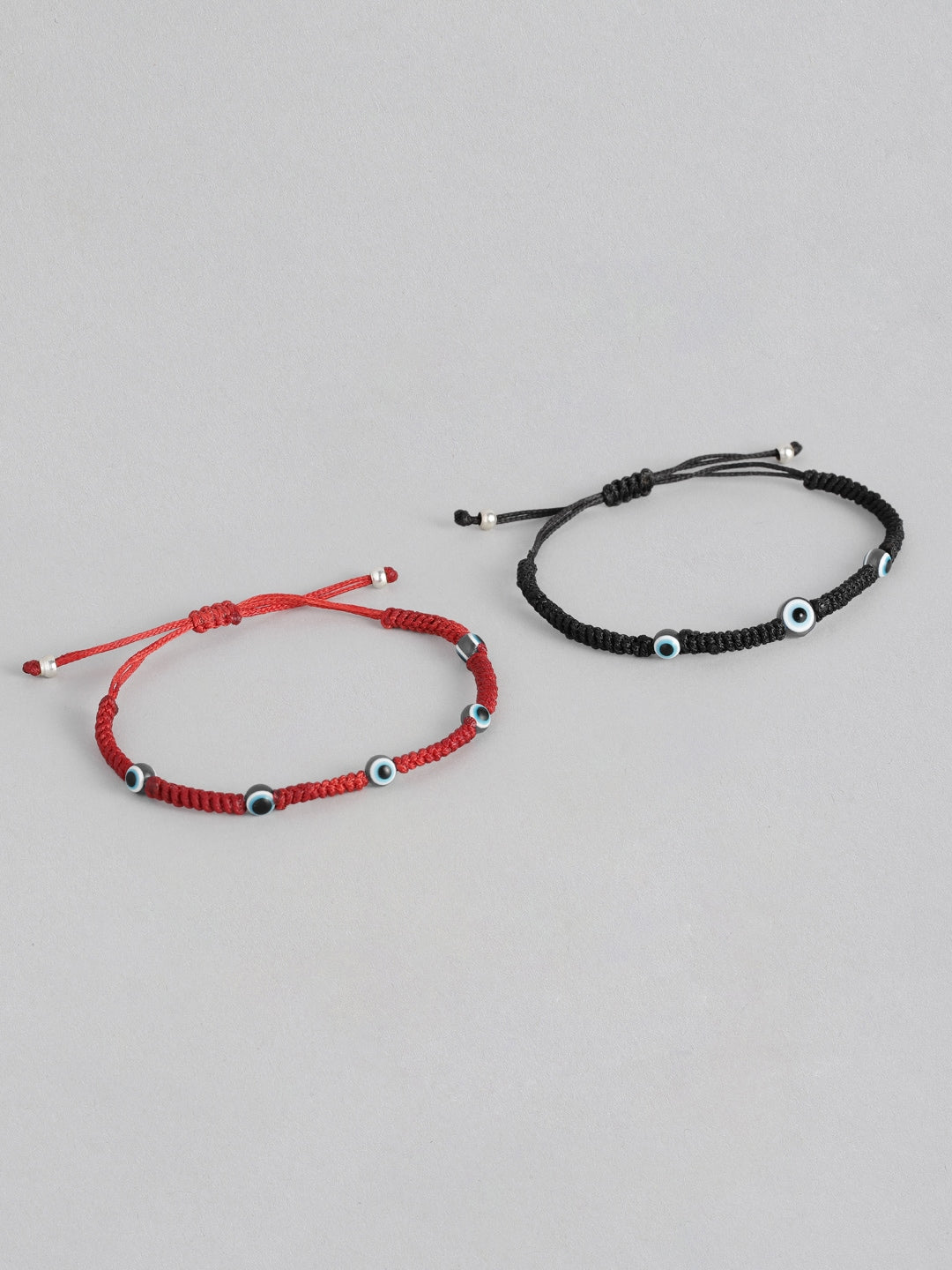 EL REGALO Unisex Pack of 2 Black & Red Charm Bracelet - for Adults-Unisex
Style ID: 16310084