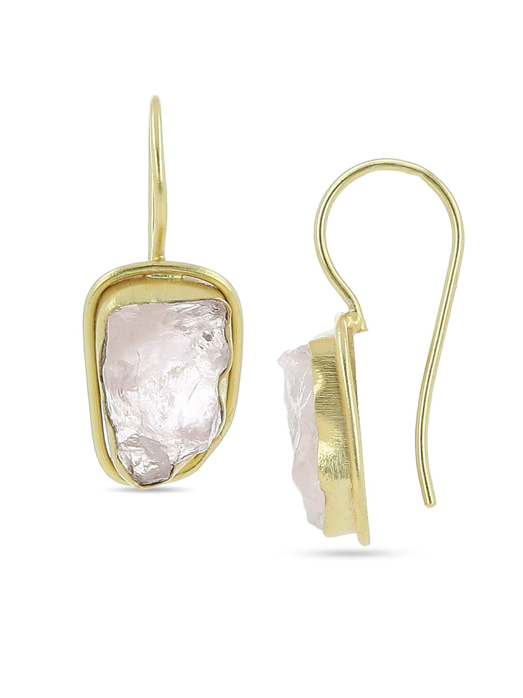 EL REGALO Gold-Plated White Quartz Drop Earrings - for Women and Girls
Style ID: 17119254