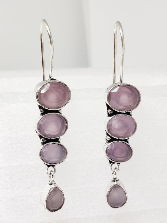 EL REGALO Pink & Silver-Toned Drop Earrings - for Women and Girls
Style ID: 16770292