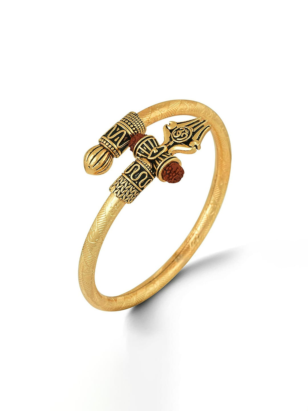 EL REGALO Men Gold-Toned & Brown Antique Kada Bracelet - for Men
Style ID: 16992396