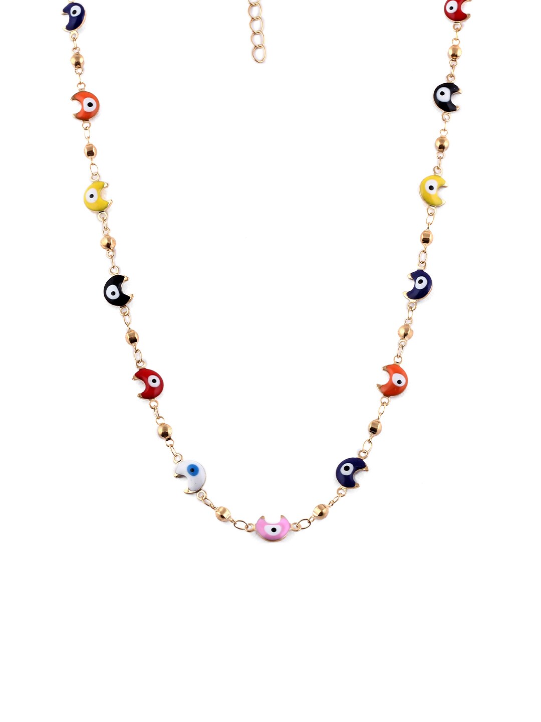 EL REGALO Women Gold-Toned & Pink Hand Painted Chain Necklace - for Women and Girls
Style ID: 17206354