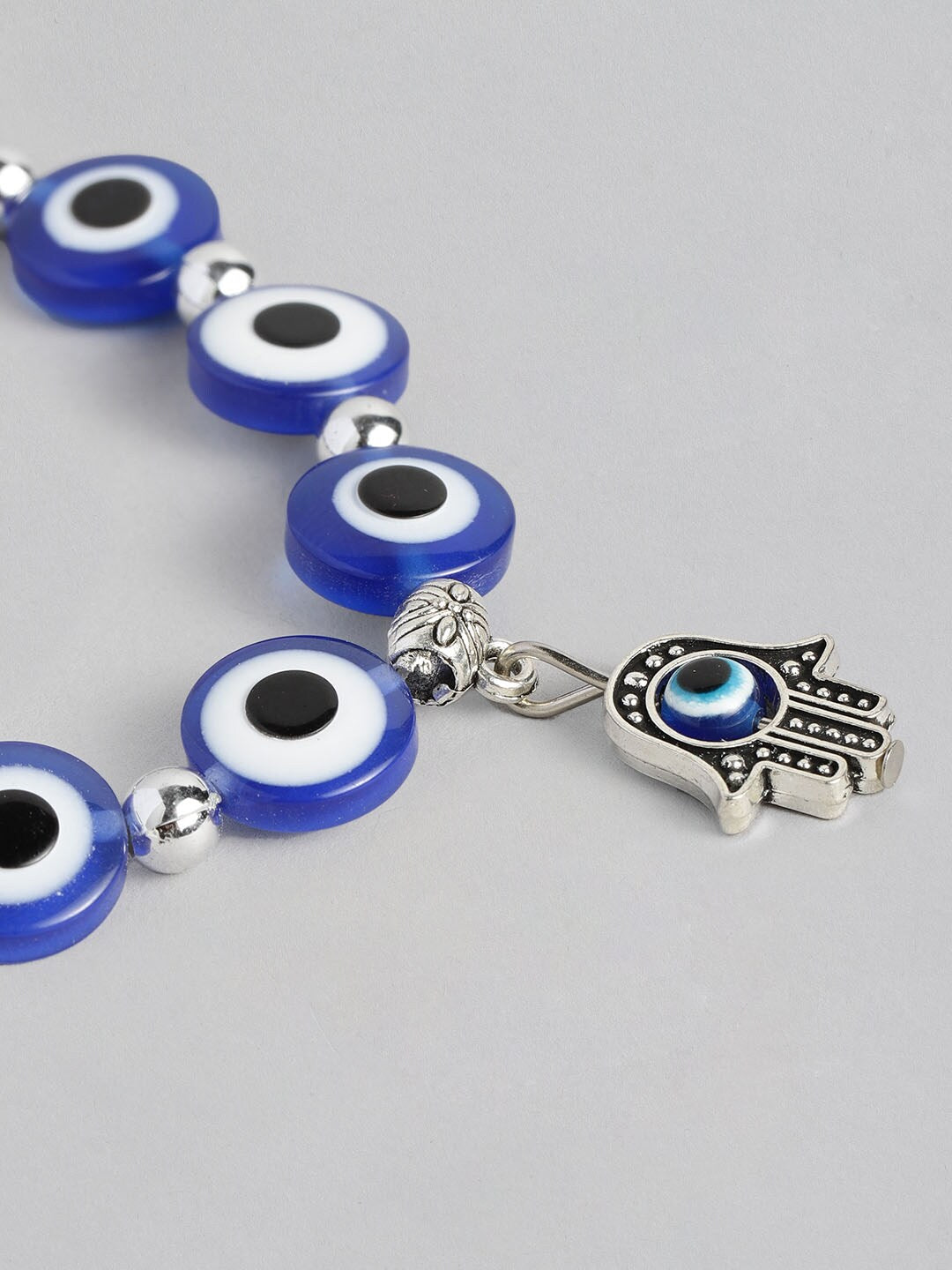 EL REGALO Unisex Blue & Silver-Toned Charm Bracelet - for Adults-Unisex
Style ID: 16310066