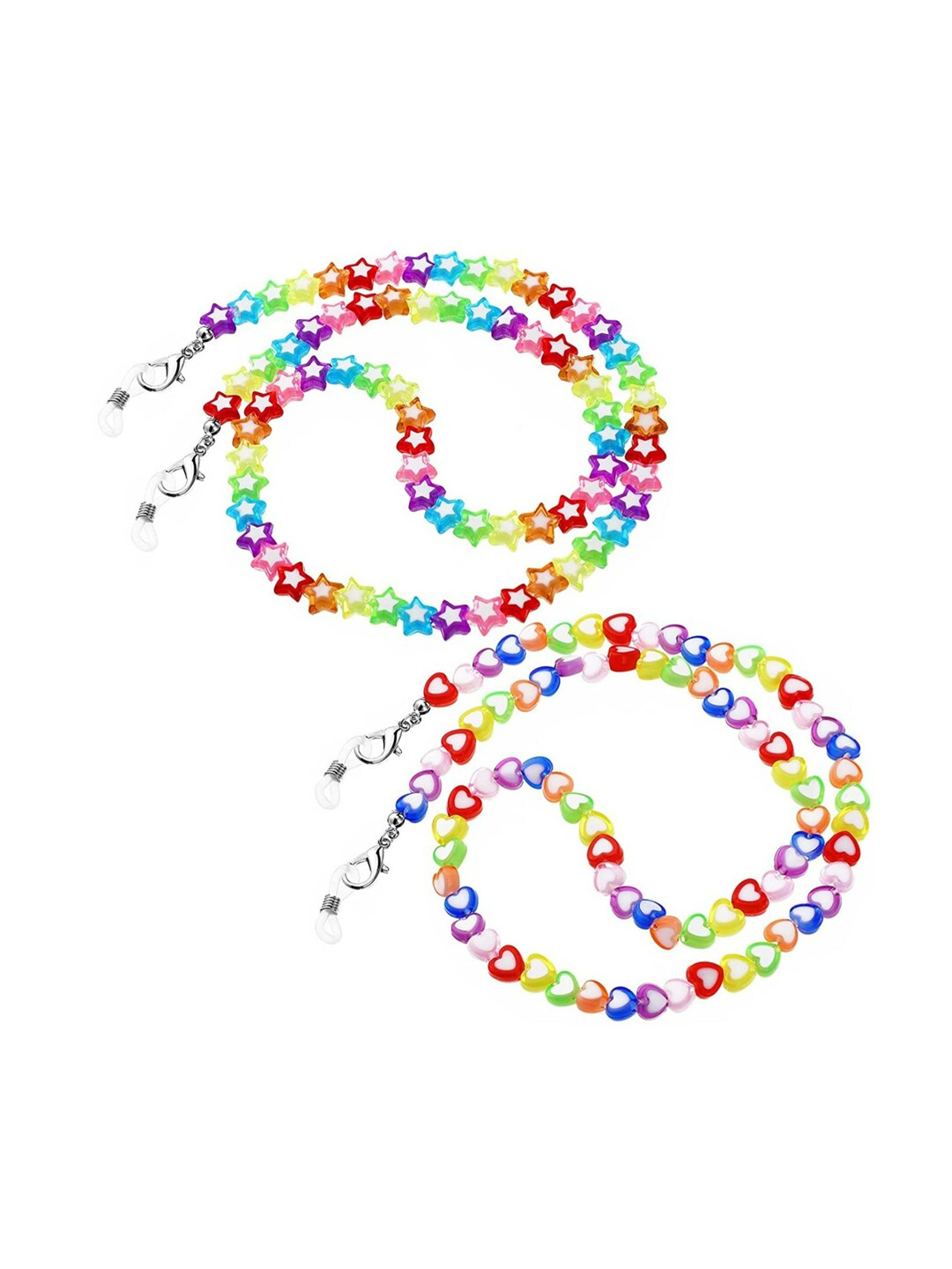 EL REGALO Girls Pack of 2 Multicolored Beaded Mask Chains - for Kids-Girls
Style ID: 16910890