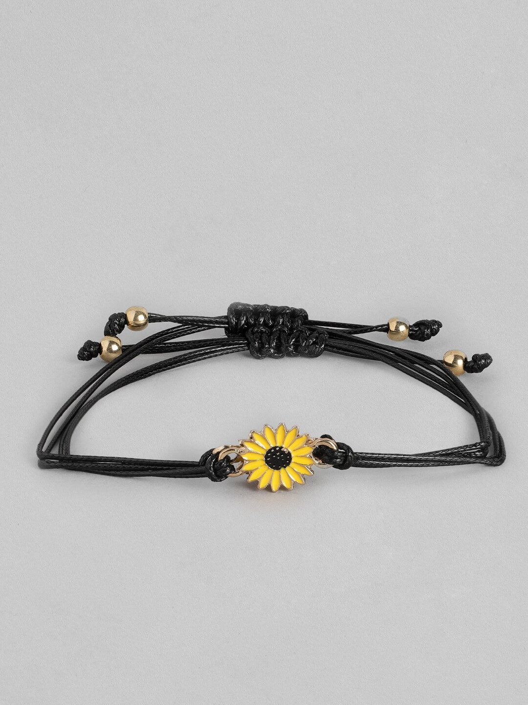 EL REGALO Unisex Pack of 2 Black & Yellow Charm Bracelet - for Adults-Unisex
Style ID: 16310032