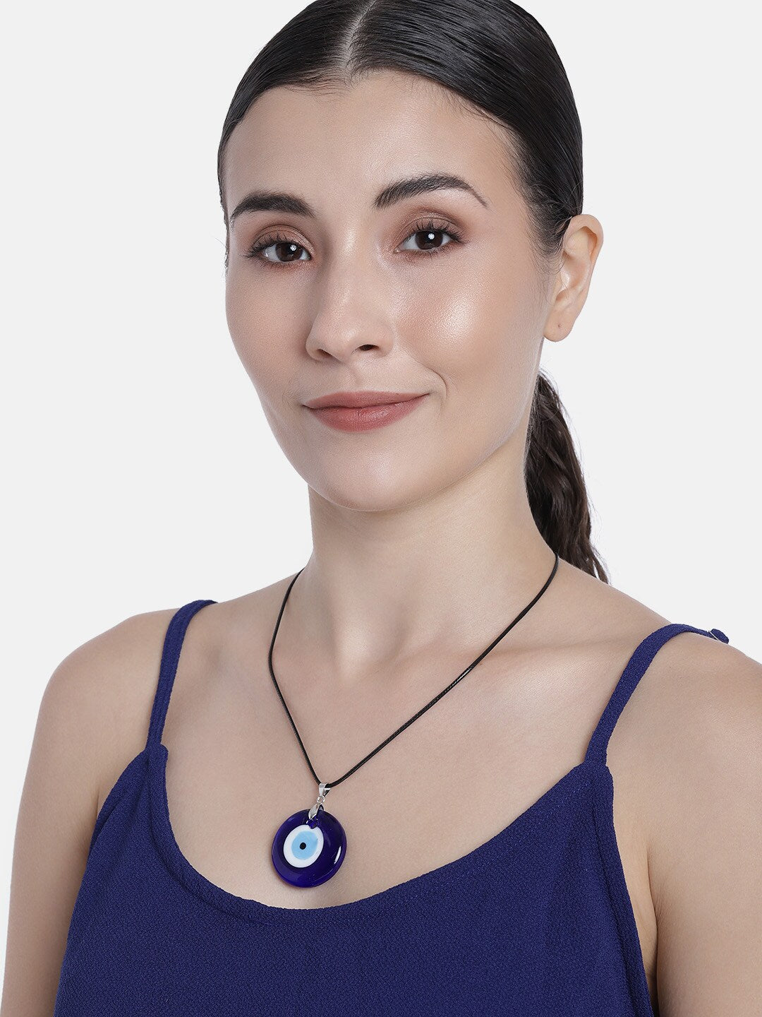 EL REGALO Blue & Black Evil Eye Bohemian Necklace - for Women and Girls
Style ID: 16216050