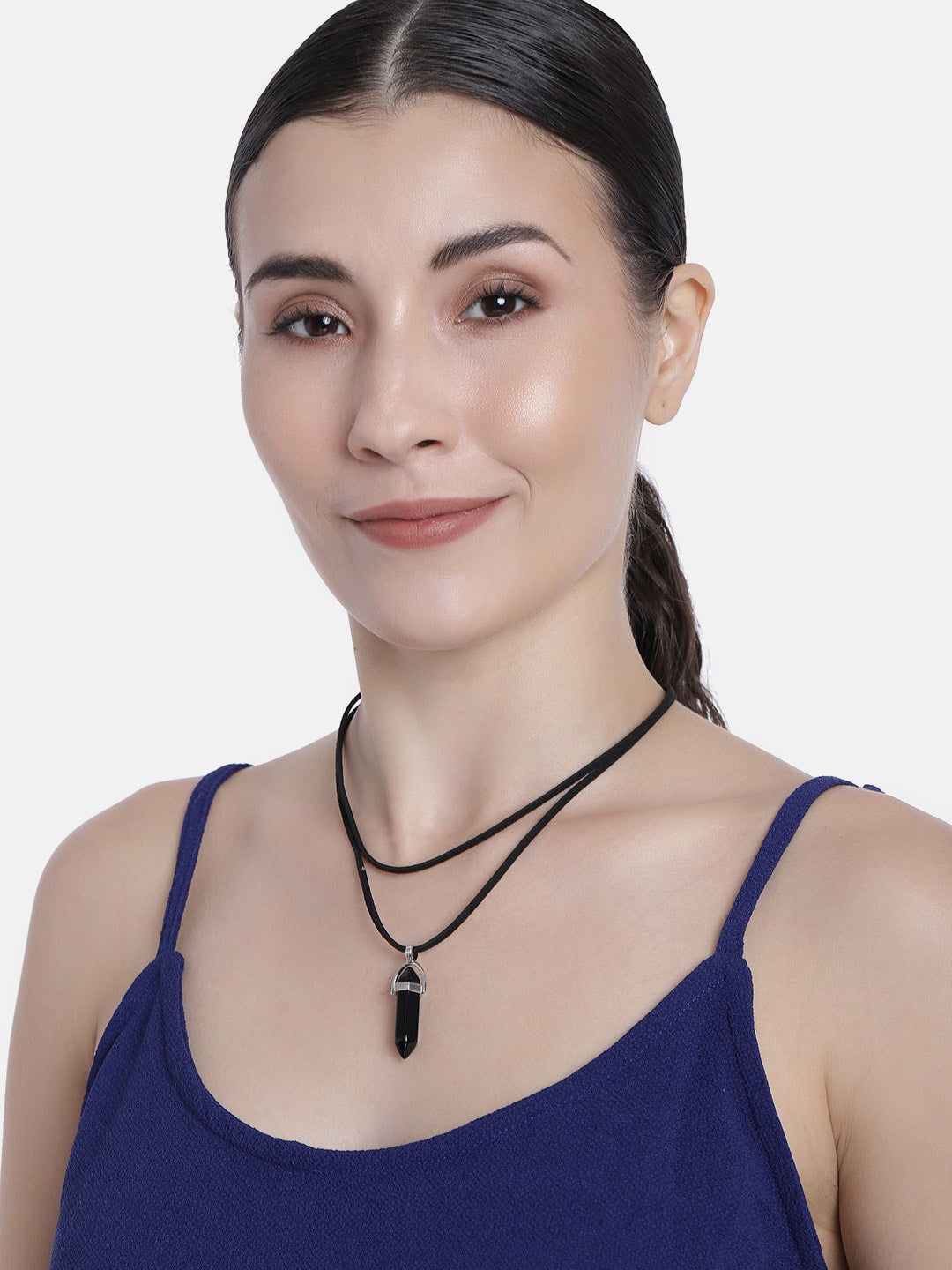 EL REGALO Black Bullet Multi-Layered Necklace - for Women and Girls
Style ID: 16216042