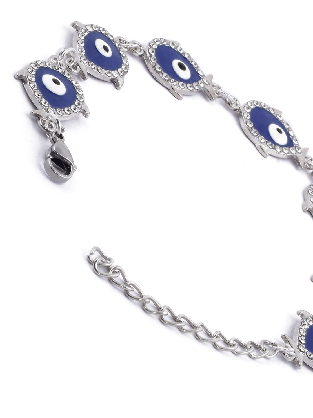 EL REGALO Women Blue & White Handcrafted Evil Eye Charm Bracelet - for Women and Girls
Style ID: 17147898