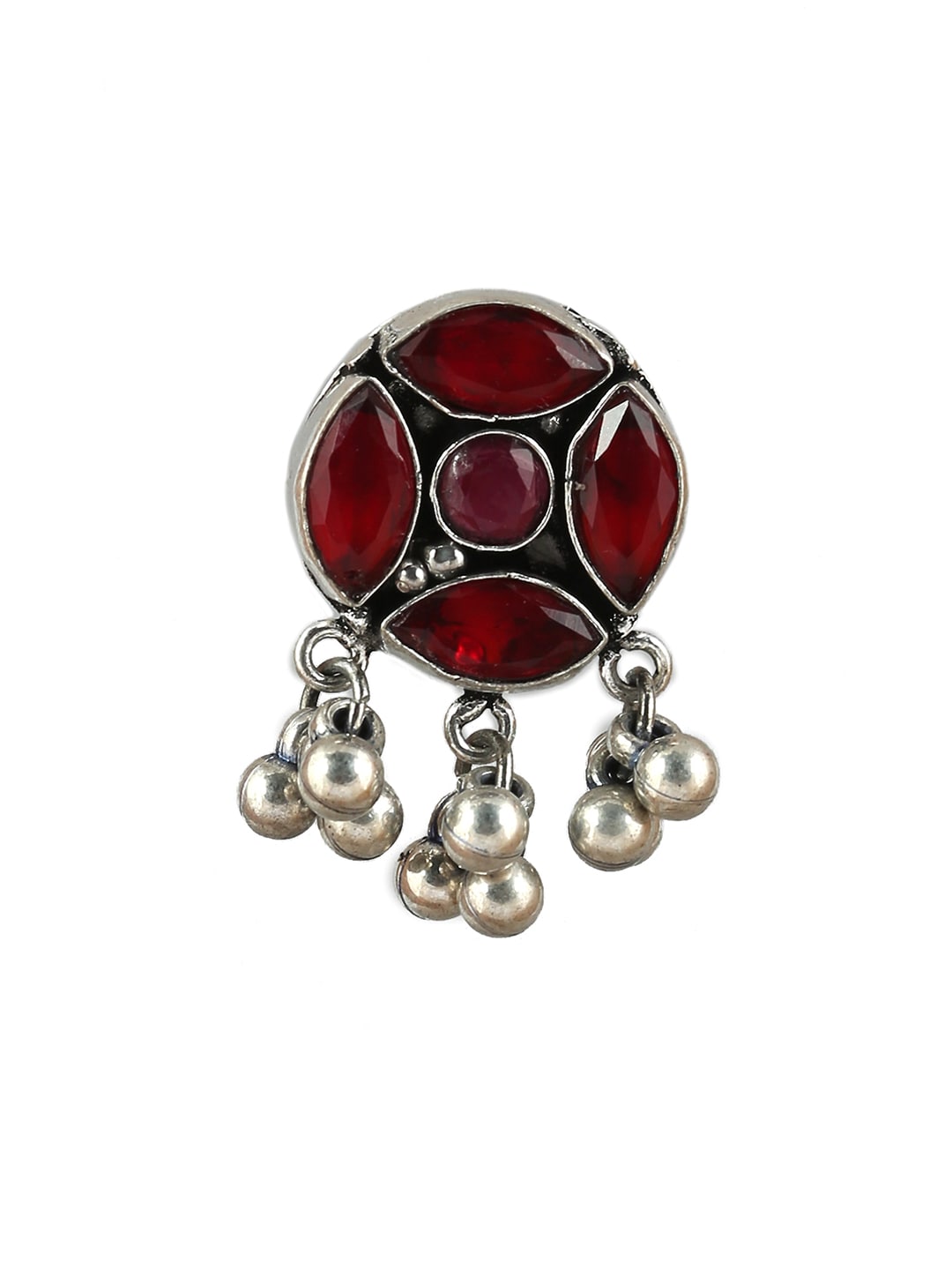 EL REGALO Red & Silver-Toned Handcrafted Necklace - for Women and Girls
Style ID: 17206352