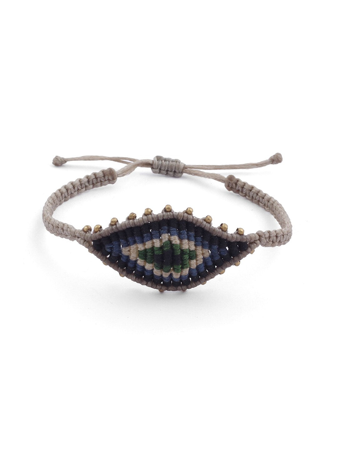 EL REGALO Men Grey & Blue Handcrafted Charm Bracelet - for Men
Style ID: 17157492
