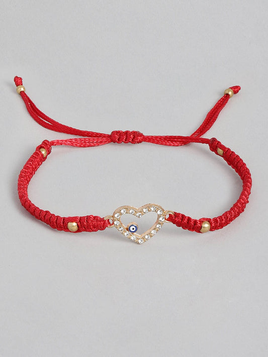 EL REGALO Unisex Gold-Toned & Red Charm Bracelet - for Adults-Unisex
Style ID: 16310040