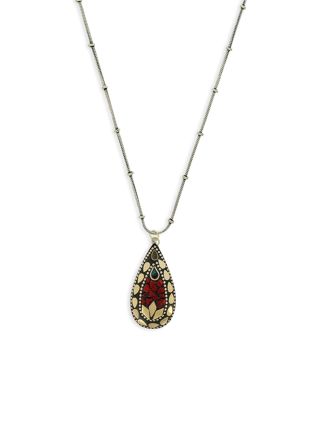 EL REGALO Women Red & Gold Tribal Necklace - for Women and Girls
Style ID: 17119270