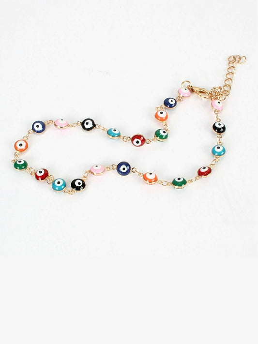 EL REGALO Women Red & Blue Gold-Plated Evileye Necklace - for Women and Girls
Style ID: 17035924
