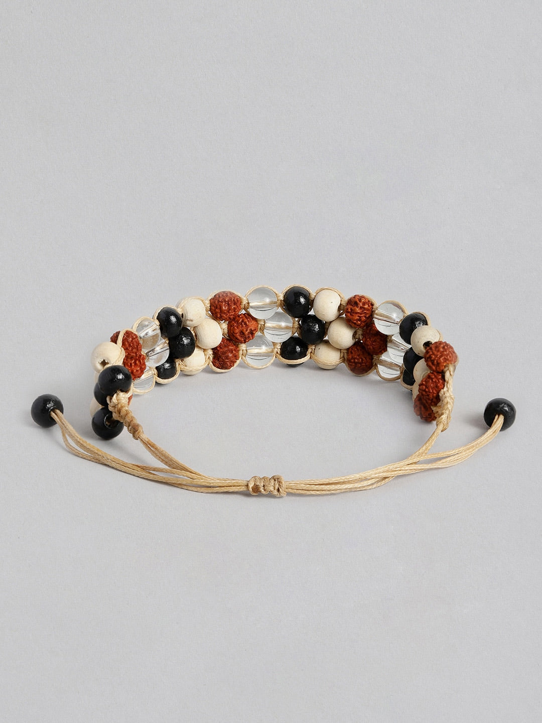 EL REGALO Unisex Multicoloured Wood Temple Wraparound Bracelet - for Adults-Unisex
Style ID: 15980602