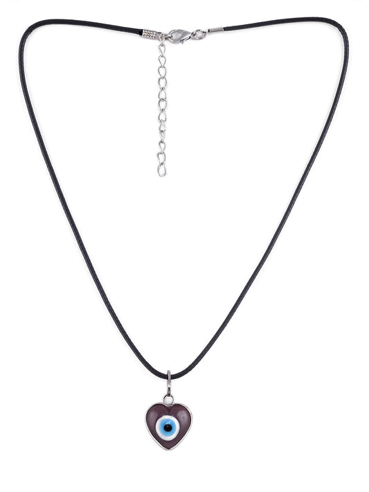EL REGALO Black & Blue Evil Eye Brass Necklace - for Women and Girls
Style ID: 17206364
