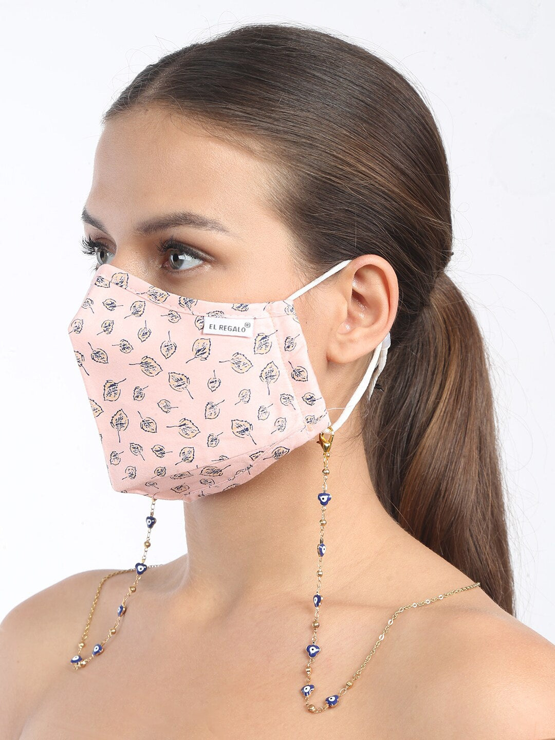 EL REGALO Blue & Gold Toned Mask Chain - for Women and Girls
Style ID: 17223072